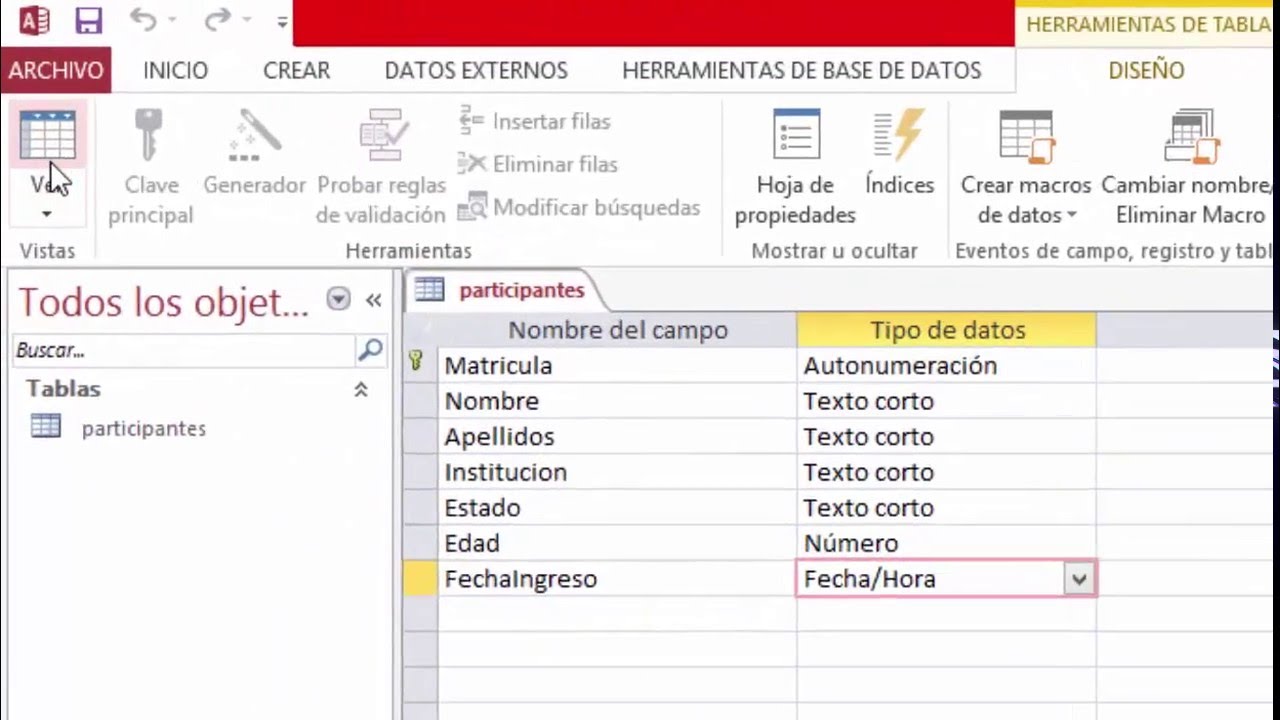Tablas en Access