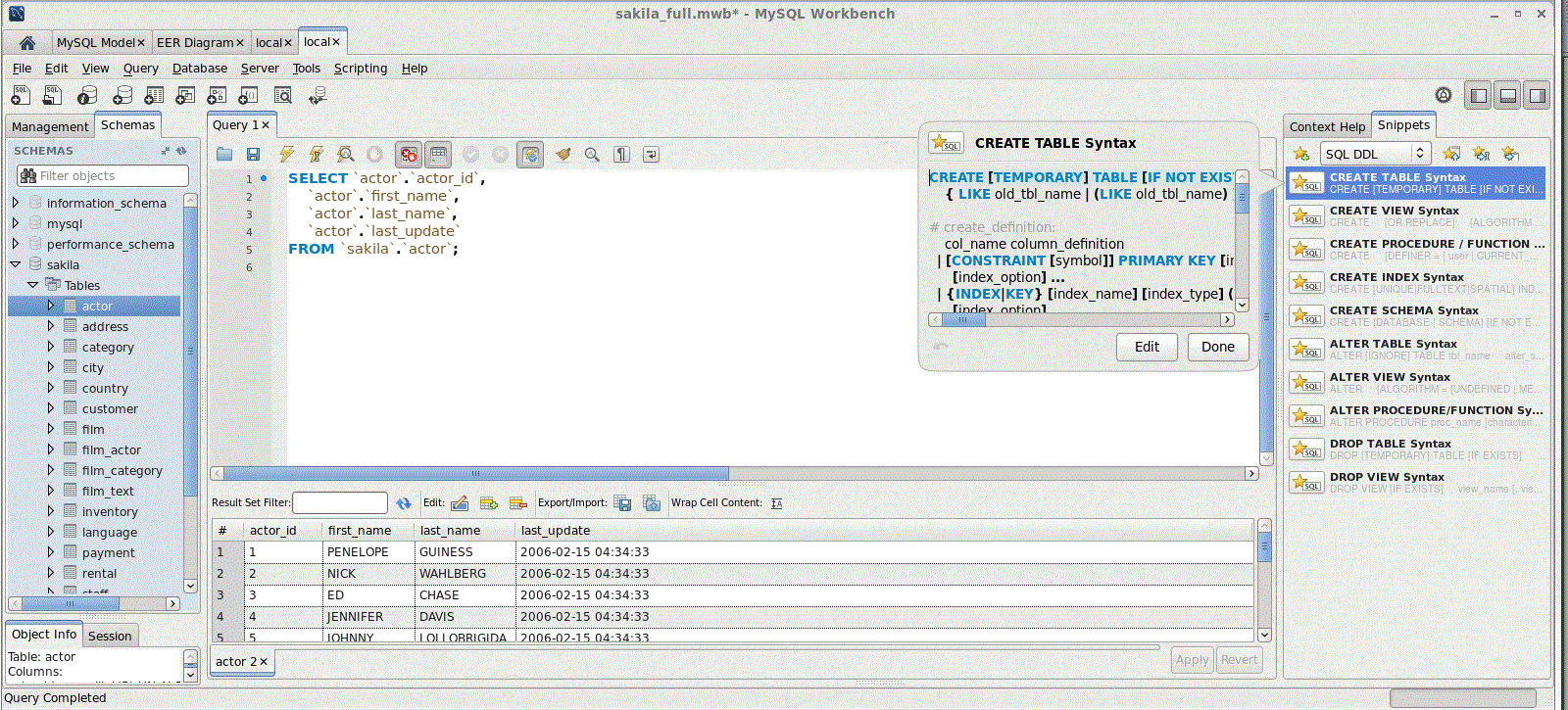 MySQL Query Browser